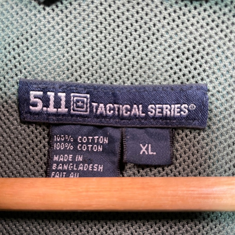 5.11 Tactical Series Mens XL Olive Green Short Sleeve Button Up Shirt 71152 - Picture 2 of 11
